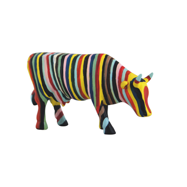 CowParade - Striped cow, Small